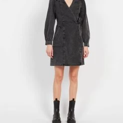 Hot Sale 😍 Frnch 👩 women Orianne 👗 Dress in Gris Fonce 🤩