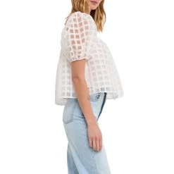 Hot Sale 🧨 ENGLISH FACTORY 👩 women Organza Gridded Square Neck Crop Top 🧨 -Cheap Buddylove Store 0a48118af95d479d86b7e46f97486080 9043c36d fc72 4ed2 9218 0c7c3d135727 1080x