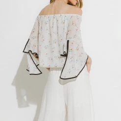 Outlet 👏 English Factory 👩 women Daisy Sketch Printed Off the Shoulder Top 👍 -Cheap Buddylove Store 1109813375844d79a2ce61a98938d8b4 1080x