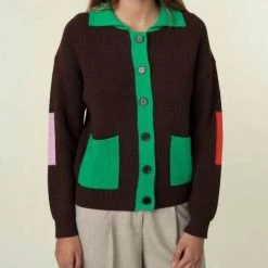 Deals 😍 Frnch 👩 women Luciola Cardigan in Brown 🌟