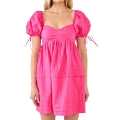 Best Sale ✨ ENGLISH FACTORY 👩 women Pleated Detail Puff Sleeve Mini 👗 Dress 👍 -Cheap Buddylove Store 16d8e49eb04542f6a23c756fedd84389 36306704 4813 4c2a b79b 17bf159c9bfe 1080x