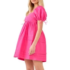 Best Sale ✨ ENGLISH FACTORY 👩 women Pleated Detail Puff Sleeve Mini 👗 Dress 👍 -Cheap Buddylove Store 1d1591a495ff4446a6df4a453d651abc dda5042d 3b64 4230 a54e 2a11fbd75e15 1080x