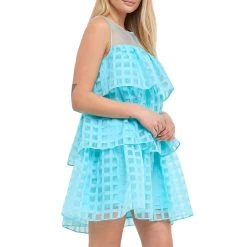 New 🎁 ENGLISH FACTORY 👩 women Organza Gridded Tiered Sleeveless Mini 🎉 -Cheap Buddylove Store 215754c8410b40578336d0d748023473 0f10006d 9c11 4658 aef1 4039591cf02a 1080x