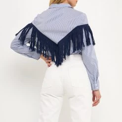 Best Pirce 🧨 English Factory 👩 women Fringe Detail Stripe 👕 Shirt 😉 -Cheap Buddylove Store 2415070b9b8a4b8c957b36b25e4cf4b6 3ba01435 7873 4967 96a7 9b3ce1f4c992 1080x