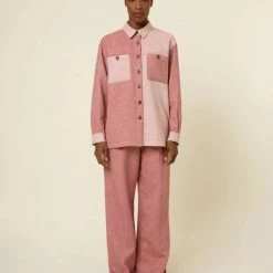 Promo ✨ Frnch 👩 women Cam Button Down in Rose ✔️