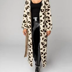 Best Pirce ❤️ Buddylove 👩 women Margaret Long Cardigan in Leopard 🔥