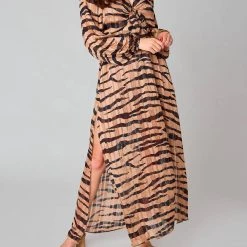 Outlet 🛒 Buddylove 👩 women Desire Long Sleeve Maxi 👗 Dress in Stampede 😉