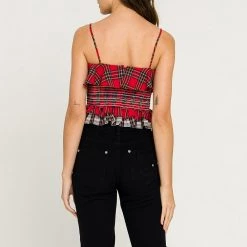 Best deal ⌛ English Factory 👩 women Tartan Check Tank Top 👍 -Cheap Buddylove Store 6d48e9bd1da34c30adda74895b907717 1080x