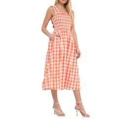 Cheapest ❤️ ENGLISH FACTORY 👩 women Check Print Smocked 👗 Dress 😀 -Cheap Buddylove Store 89aefb5cc40343a2b1bd907d993712d7 9abe0dfd 6745 44db a77d 3281460edc54 1080x