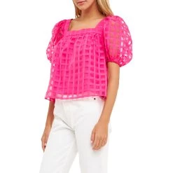 New ⌛ ENGLISH FACTORY 👩 women Organza Gridded Square Neck Crop Top 👍 6 New ⌛ ENGLISH FACTORY 👩 women Organza Gridded Square Neck Crop Top 👍 -Cheap Buddylove Store 95051d1f94df41278f6740e5bf9d9561 4fedb837 531b 4dff 9086 d29aa1b85d70 1080x