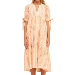 Best Sale 😀 ENGLISH FACTORY 👩 women Gingham Tiered Midi 👗 Dress with Bow Tie Sleeves 🤩 -Cheap Buddylove Store ae8a20c0bac648bab33066b6c87f5ed3 86d69916 97b0 4dcc b22d e706f304a707 1080x