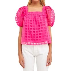 New ⌛ ENGLISH FACTORY 👩 women Organza Gridded Square Neck Crop Top 👍 7 New ⌛ ENGLISH FACTORY 👩 women Organza Gridded Square Neck Crop Top 👍 -Cheap Buddylove Store b5301a7d26404c77a0f2a19f29025c91 9d36b4c3 a1e6 4207 b390 abb58b698e8d 1080x