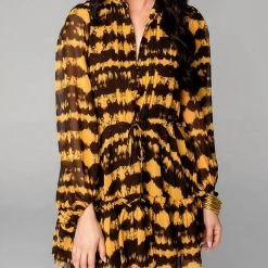 Flash Sale 💯 Buddylove 👩 women Grace Long Sleeve Short 👗 Dress in Radioactive 🥰