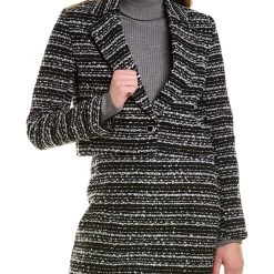 Best deal ๐ women Bagatelle Cropped Tweed Wool-Blend Blazer ๐
