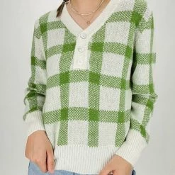 Best deal 🎁 Frnch 👩 women Jasmine Sweater in Green 🌟