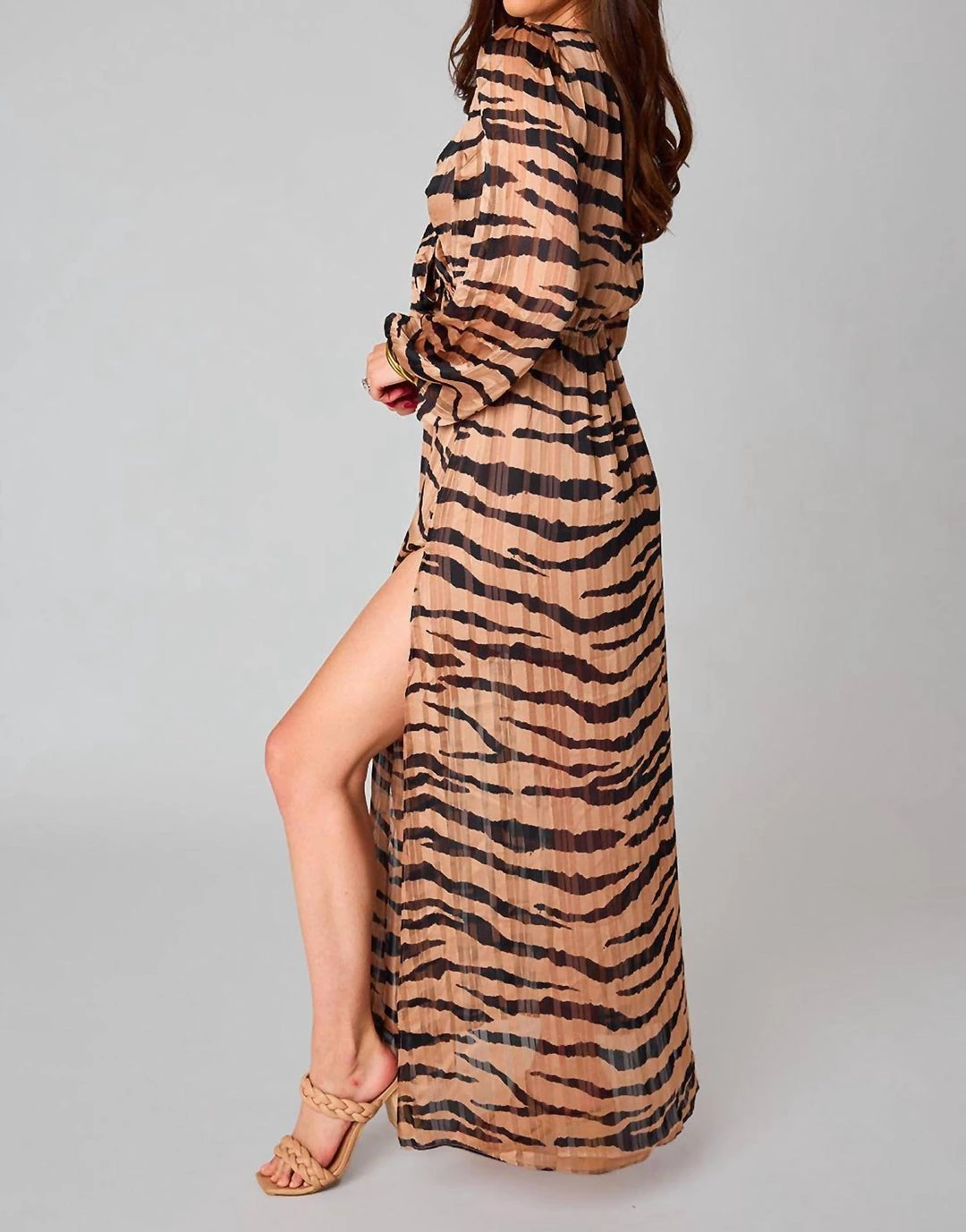 Outlet π Buddylove π© women Desire Long Sleeve Maxi π Dress in Stampede π 2 Outlet π Buddylove π© women Desire Long Sleeve Maxi π Dress in Stampede π - Image 2