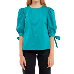 Budget ✔️ ENGLISH FACTORY 👩 women Bow Banded Puff Sleeve Blouse 🔥 7 Budget ✔️ ENGLISH FACTORY 👩 women Bow Banded Puff Sleeve Blouse 🔥 -Cheap Buddylove Store c584a3ed96384abe955868a6f3f9dd4f fc41f063 6e3e 4b82 98db 8b9e2757d390 1080x