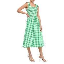 Wholesale 💯 ENGLISH FACTORY 👩 women Check Print Smocked 👗 Dress ✨ -Cheap Buddylove Store d1f550421bf04ccba799686a815234e7 7adb1630 7815 4108 83ab e5f7b987c274 1080x