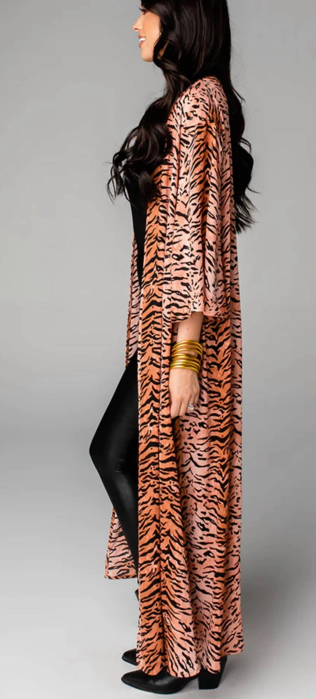 Promo 🧨 Buddylove 👩 women Maxi Length Kimono in Siberian Tiger 💯 3 Promo 🧨 Buddylove 👩 women Maxi Length Kimono in Siberian Tiger 💯 - Image 3