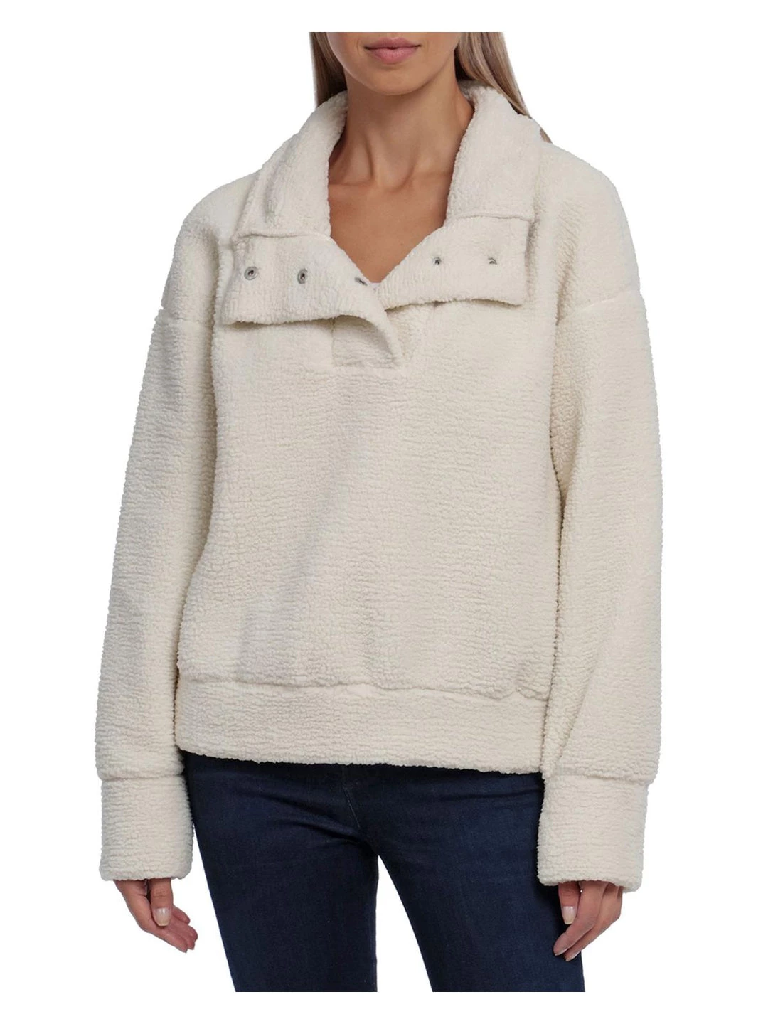 Wholesale 💯 Bagatelle 👩 Womens Fleece Snap Pullover Sweater 🥰 1 Wholesale 💯 Bagatelle 👩 Womens Fleece Snap Pullover Sweater 🥰