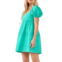 Outlet 🥰 ENGLISH FACTORY 👩 women Pleated Detail Puff Sleeve Mini 👗 Dress 💯 -Cheap Buddylove Store f537d4ece5d548968c309fc92460fd8f 41b8a474 a4ae 44e7 8b37 8ee725c66523 1080x
