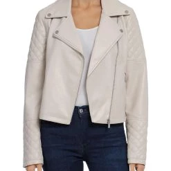 Cheapest ✔️ Bagatelle 👩 Womens Faux Leather Collared Motorcycle Jacket 🤩