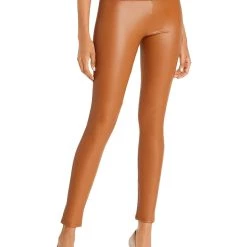 Outlet 💯 Bagatelle 👩 Womens Faux Leather High Rise Leggings 👍