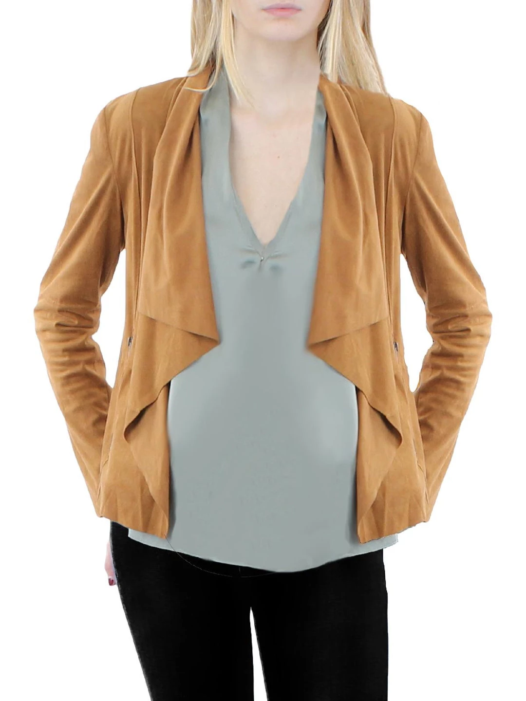 Best Pirce 🔔 Bagatelle 👩 Womens Faux Suede Drape Jacket 🌟 1 Best Pirce 🔔 Bagatelle 👩 Womens Faux Suede Drape Jacket 🌟